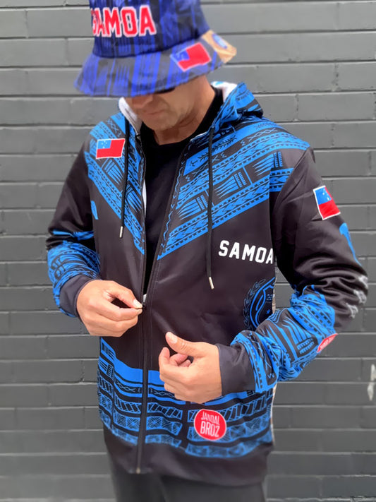 Samoa hoodie Va'a Malu Pea' Blue