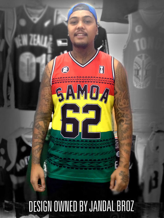 Basketball Singlet Tatau Samoa REGGAE