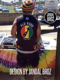 Basketball Singlet Fiji vest Black Reggae
