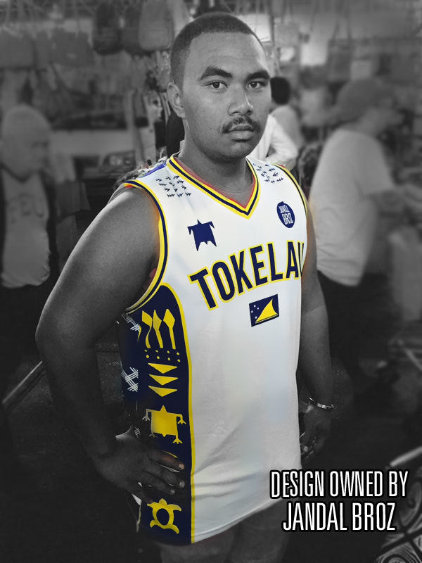 Tokelau Basketball Singlet - Tokelau mo le atua white