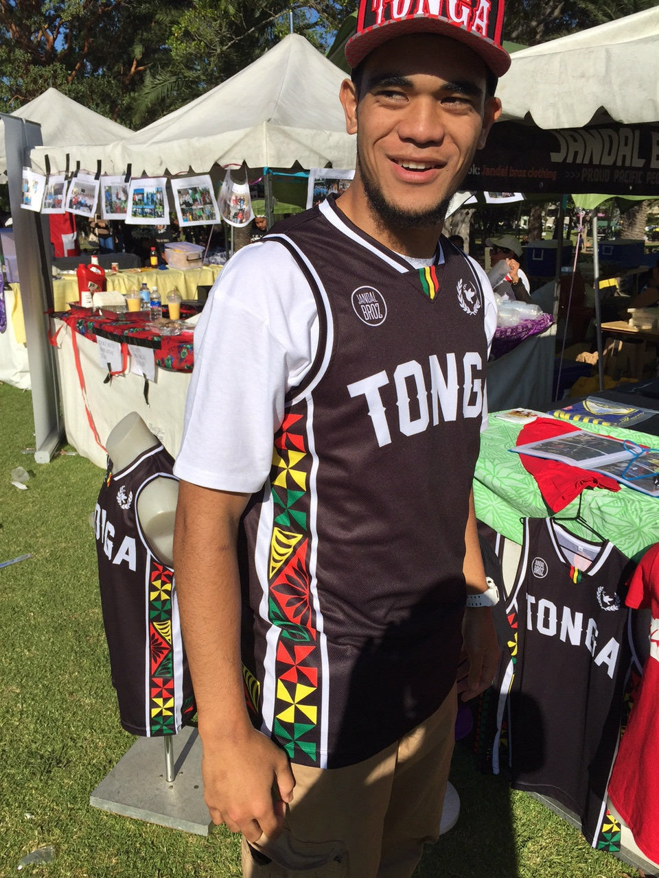 Basketball Singlet Tonga Reggae