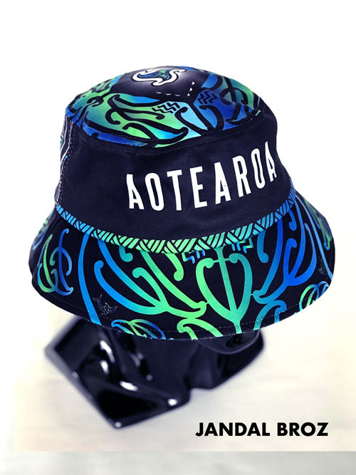 Aotearoa Tangaroa hat Bucket Pōtae