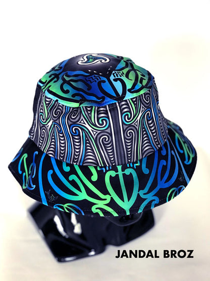 Aotearoa Tangaroa hat Bucket Pōtae