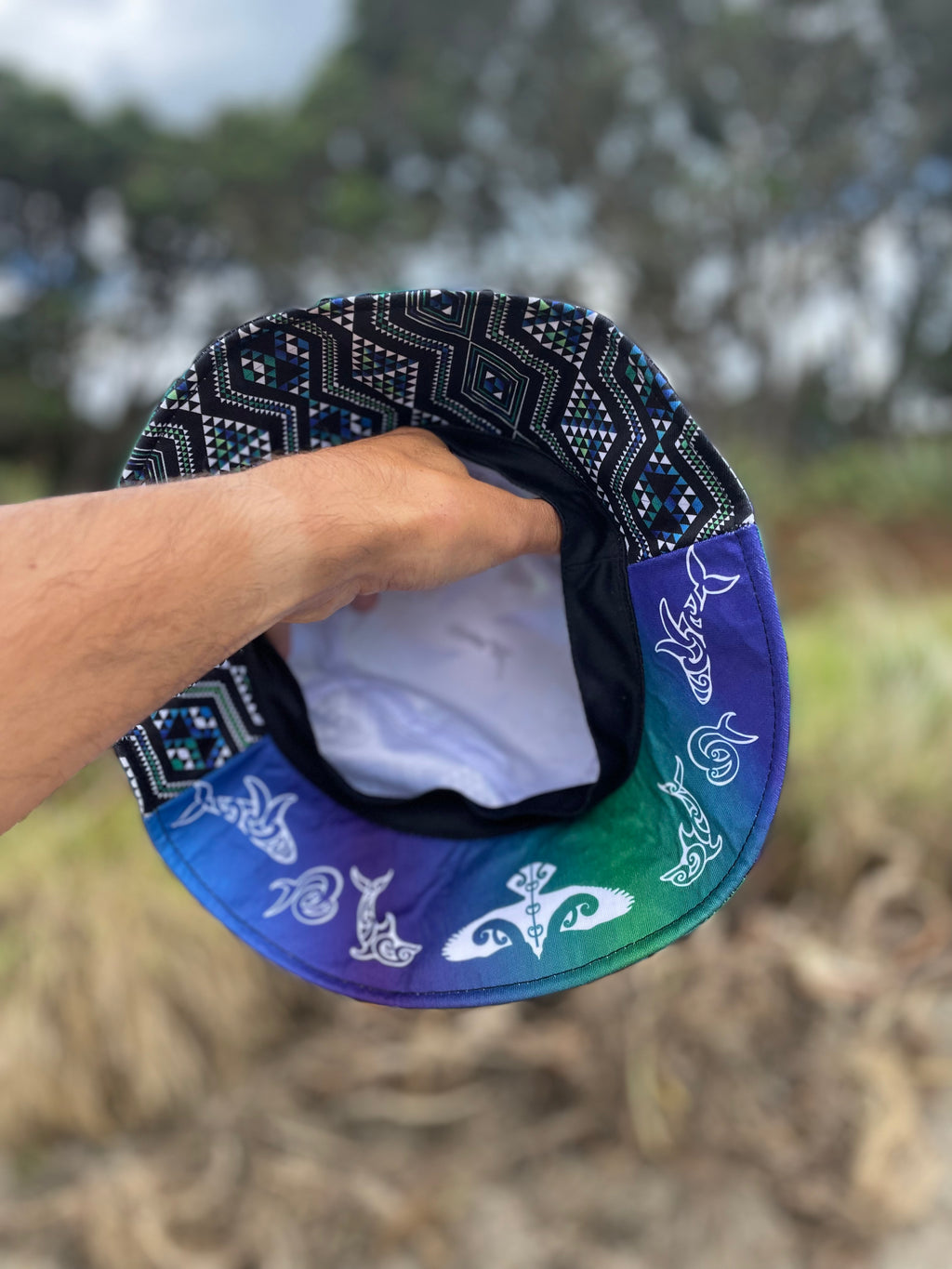 Tane Fern Tangaroa Taniko Bucket Pōtae