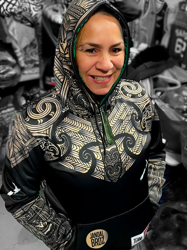 • Taiaha Whakairo Māori Hoodie