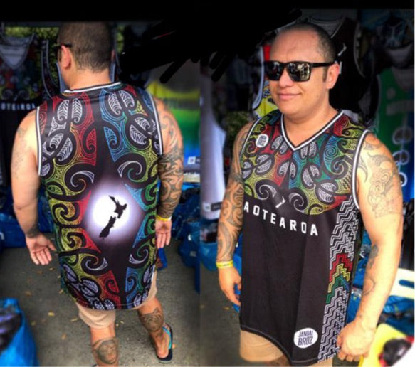 Basketball Singlet Aotearoa Rasta