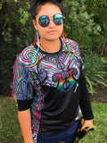 • Aotearoa Rasta Healing colours-  T-shirt (Sports breathable fabric)