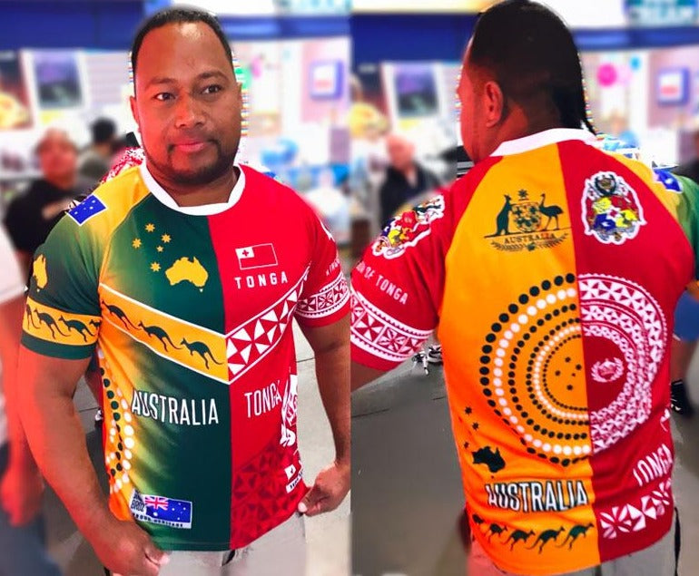 Tonga Australia HERITAGE Jersy - 2019 PROUD Achievement