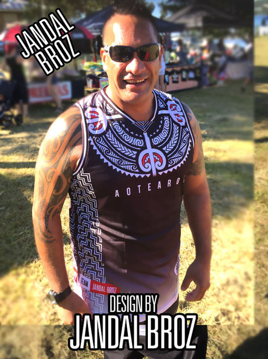 Keep Your Roots AOTEAROA Basketball Singlet
