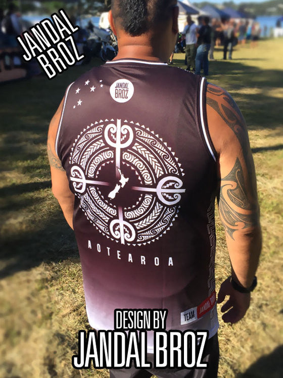 Keep Your Roots AOTEAROA Basketball Singlet
