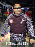 SPORTS HOODIE Adults Ta Moko Arms Black White