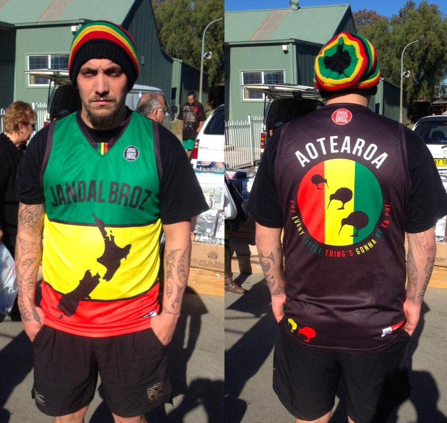 Basketball Singlet Reggae 'every lil thing gonna be kapai'