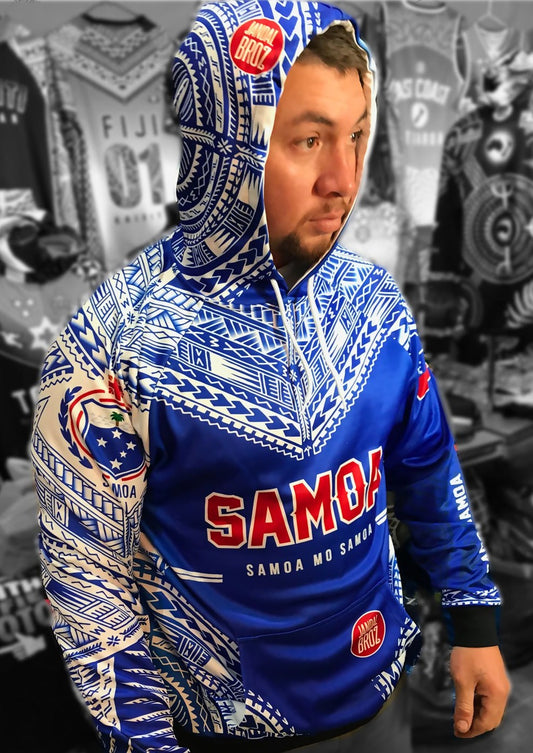 • Samoa Hoodie Blue Chest