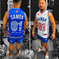• Samoa Basketball Singlet White 01