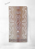 Maori Art Canvas -  Whanua Ranginui and Papatūānuku - 40x80cm